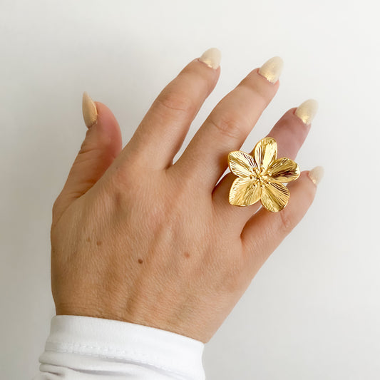 Gold Flower Ring