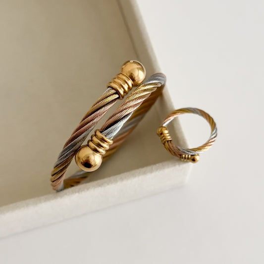 Rose Gold Set (Bracelet + Ring)