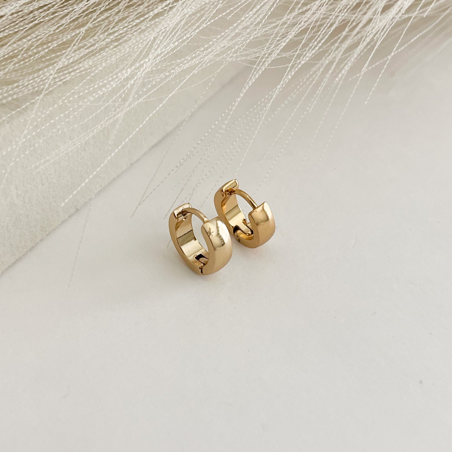 Gold mini Hoops