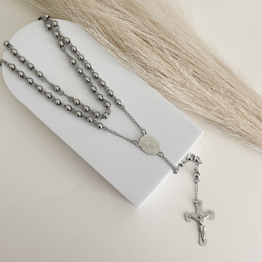 Silver Rosary for Men