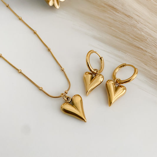 Gold Heart Set