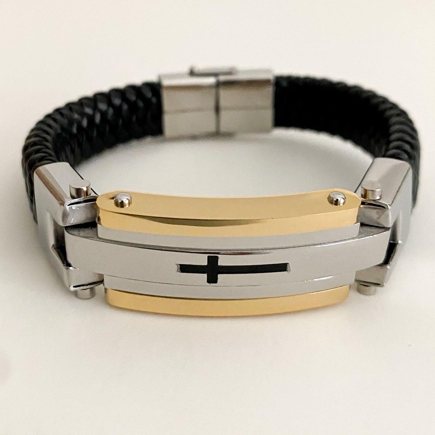 Gold Cross Bracelet