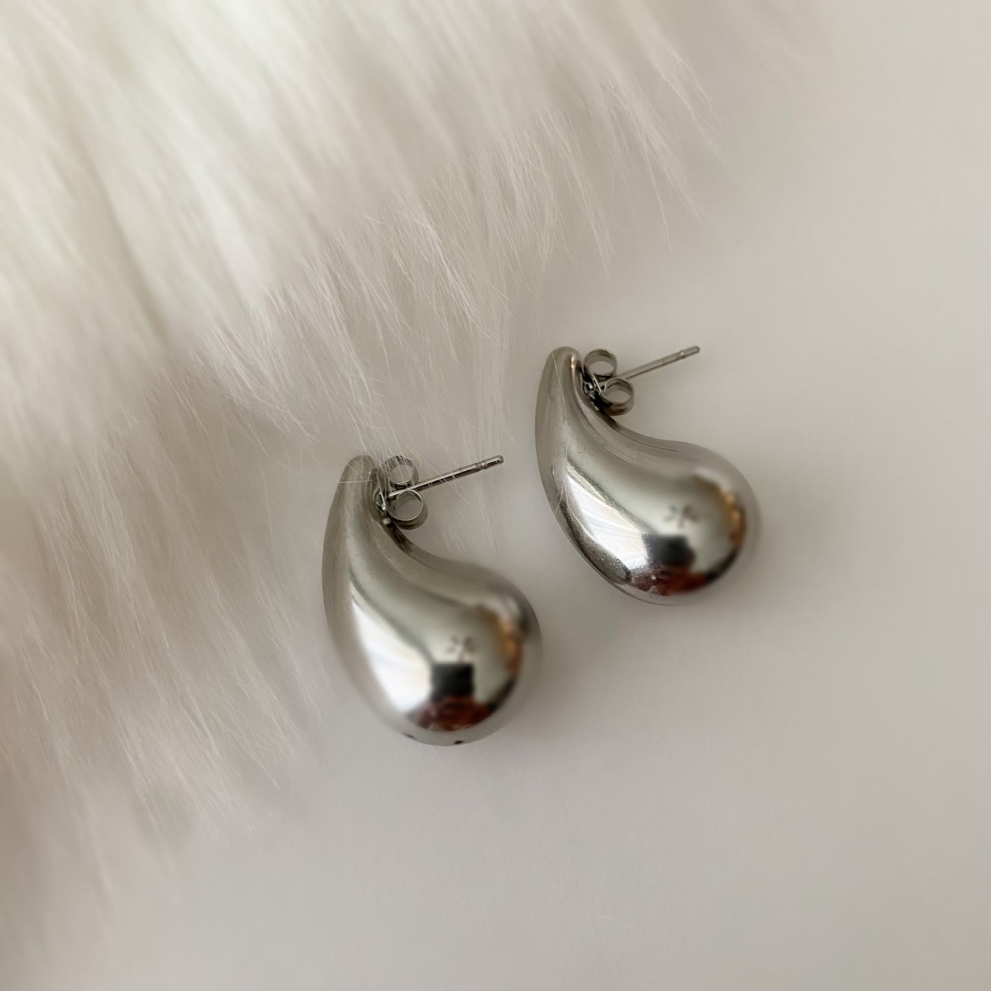 Silver Drop Earrings (Small)